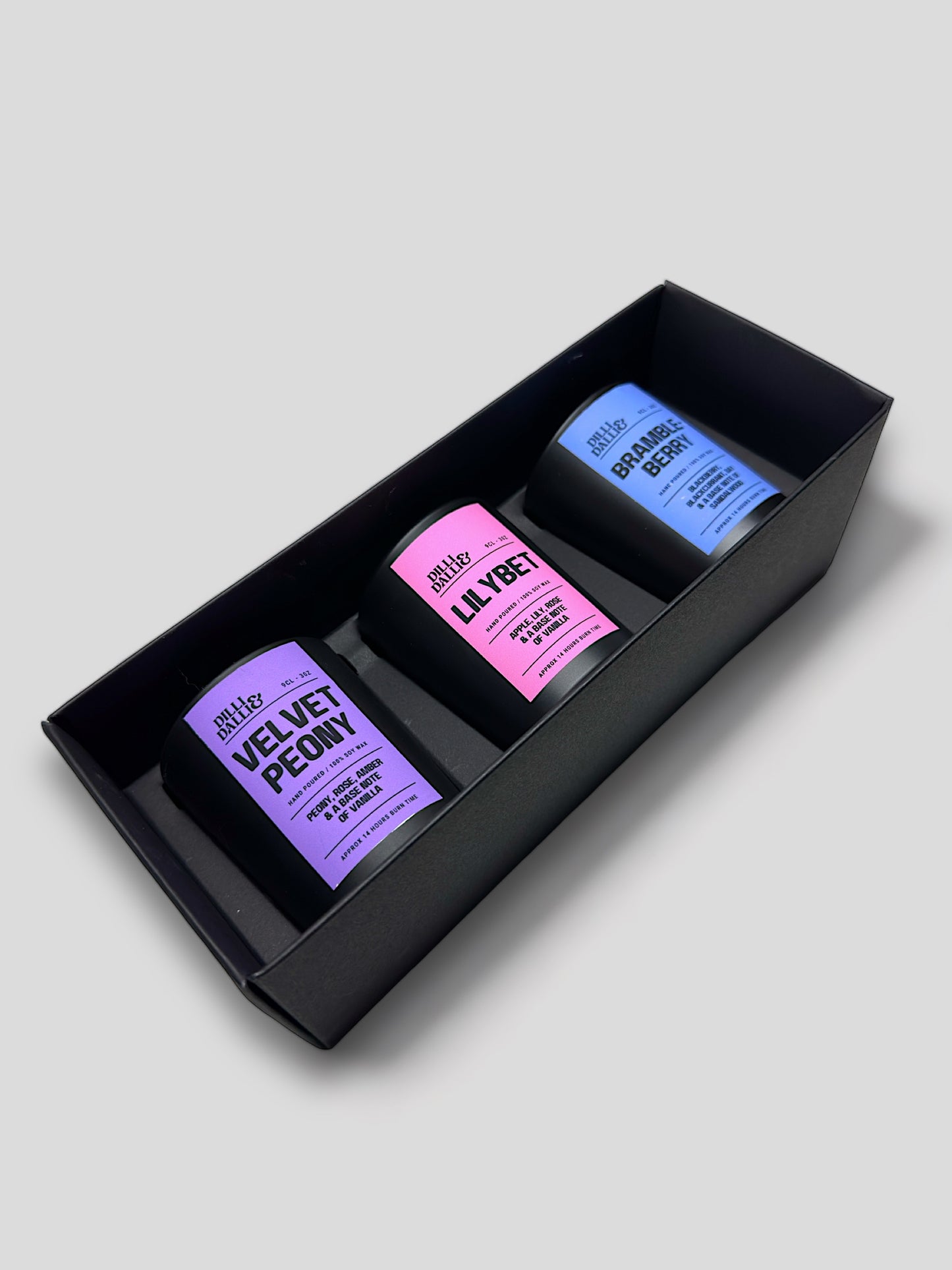 Triple 9cl votive gift set